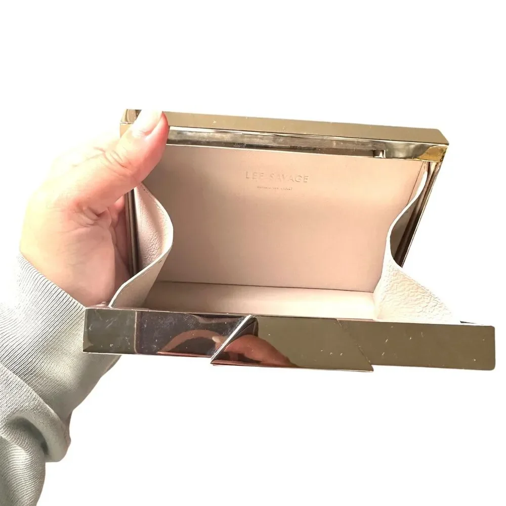 LEE SAVAGE Space Small Brass Clutch w BOX‎